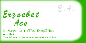 erzsebet acs business card